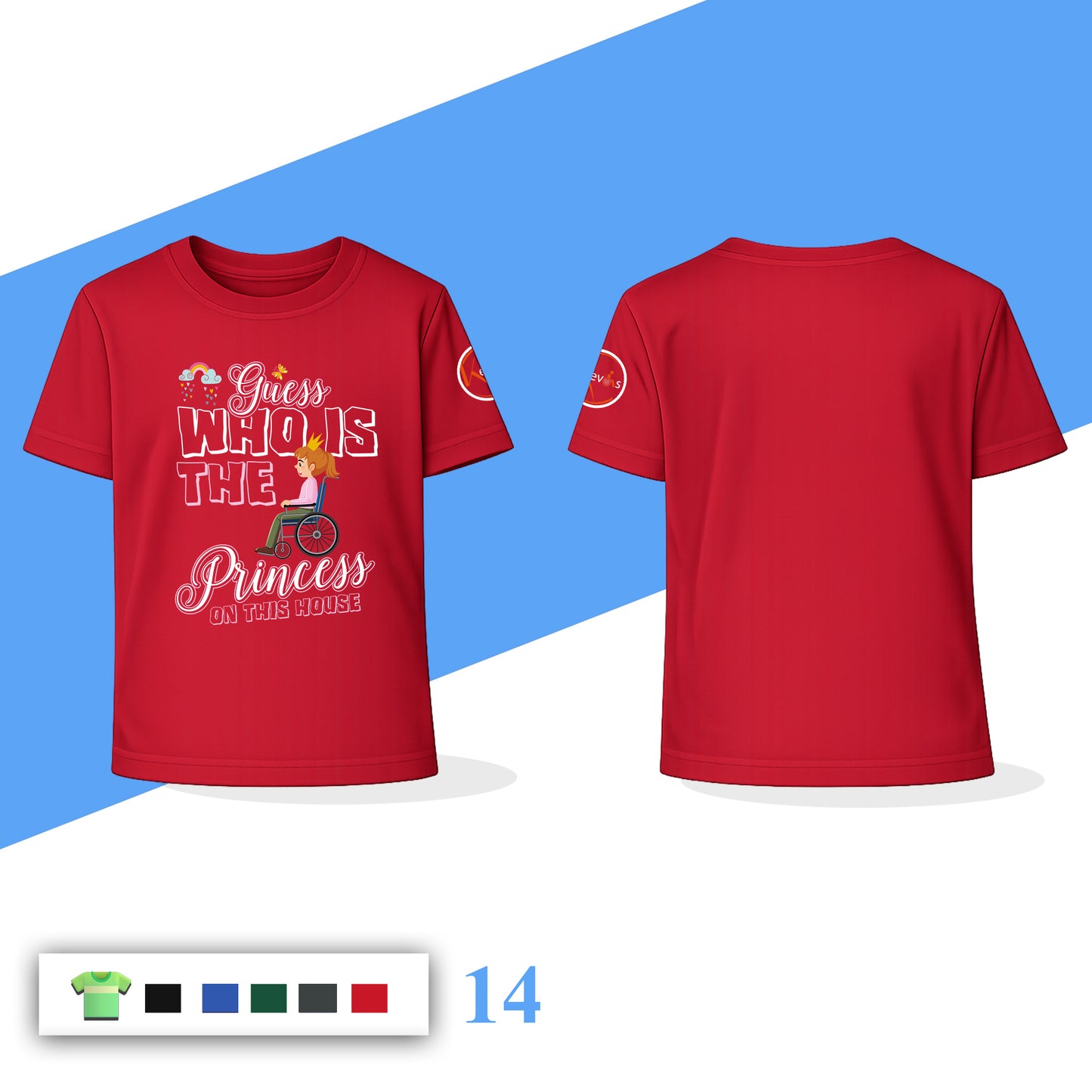 Guess Who Is The Princess On This House | Disability Awareness Cute Girl Shirt for Kids