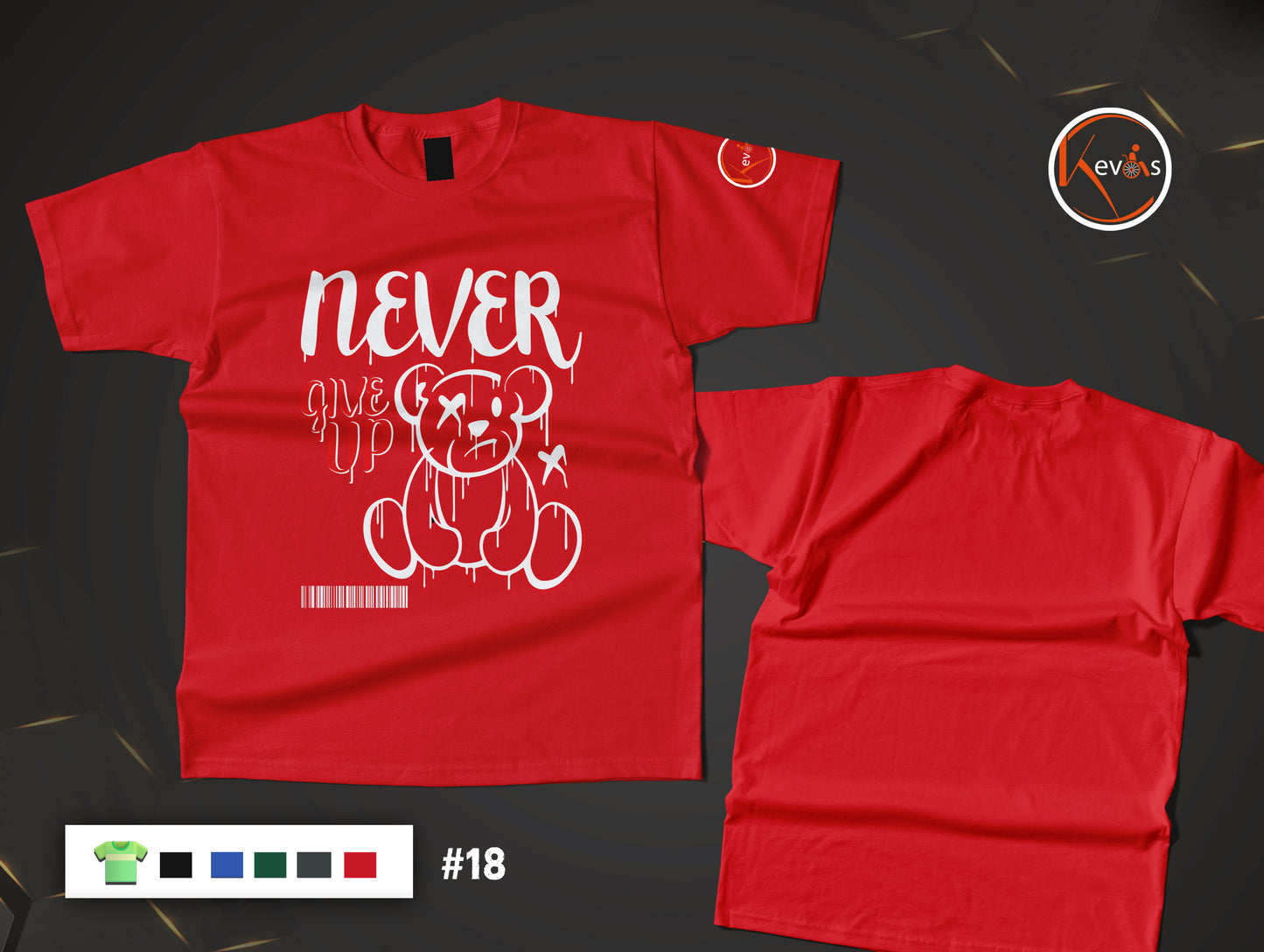 Never Give Up Teddy Bear Motivation Shirt