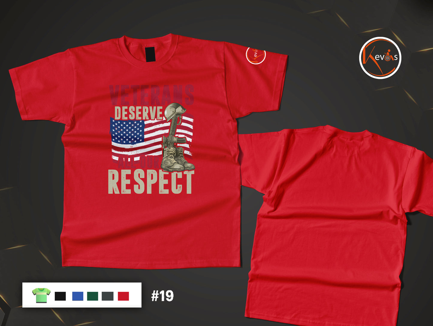 All Our Respect Veterans Tribute Short Sleeve Shirt