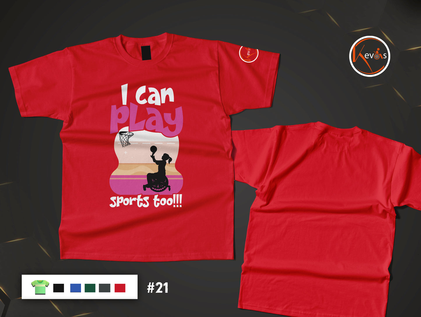 I Can Play Sports Too Adaptive Basketball Player Disable Girl Shirt