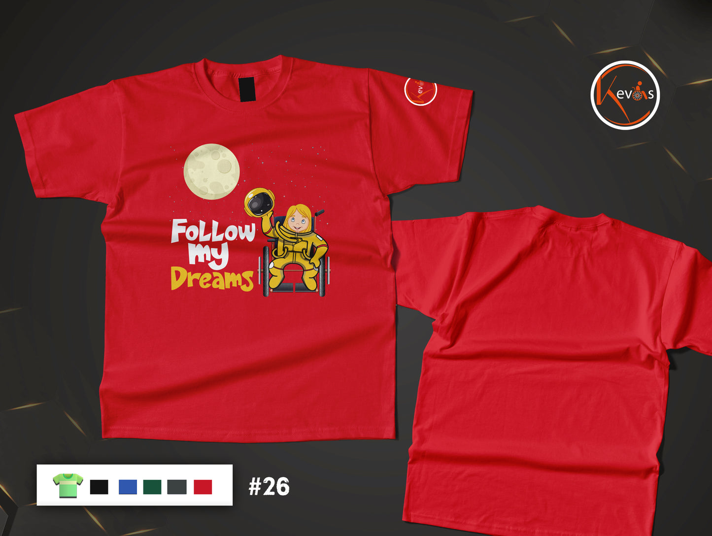 Follow My Dreams Adaptive Astronaut Girl Shirt