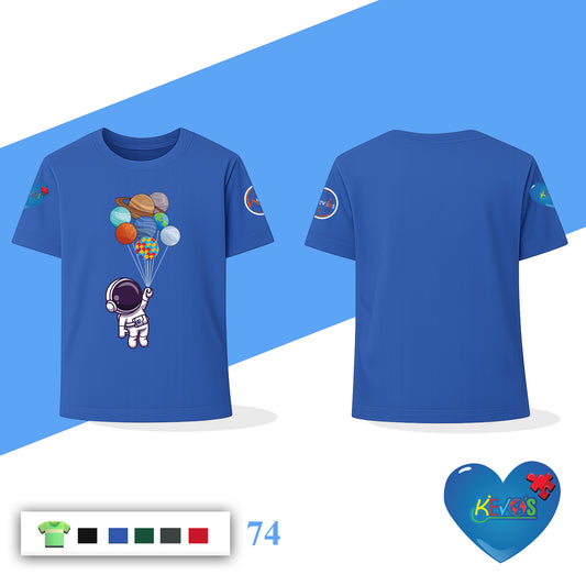 Autism Astronaut Dream Planet Shirt for Kids | Space Autism Awareness Tee