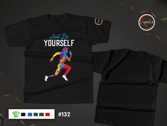Just Be Yourself Disabled Man Is Running Leg Prosthesis Motivational SHIRT