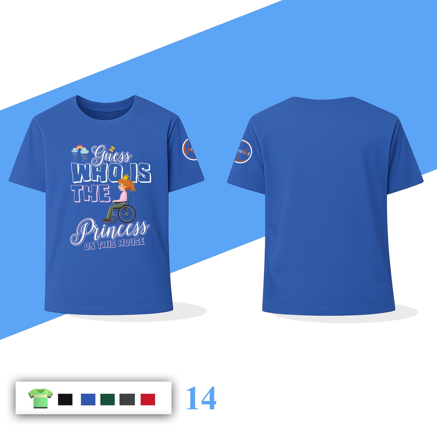 Guess Who Is The Princess On This House | Disability Awareness Cute Girl Shirt for Kids