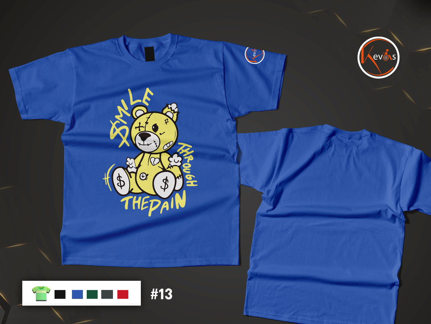 Smile Through the Pain Inspirational Bear Shirt