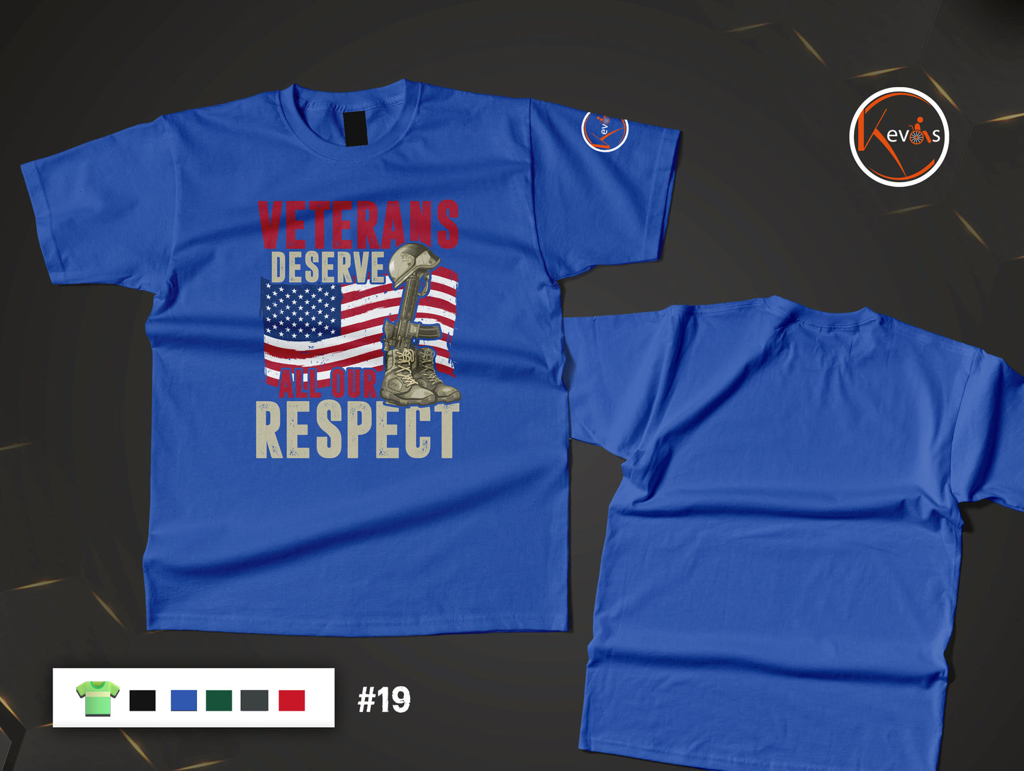 All Our Respect Veterans Tribute Short Sleeve Shirt