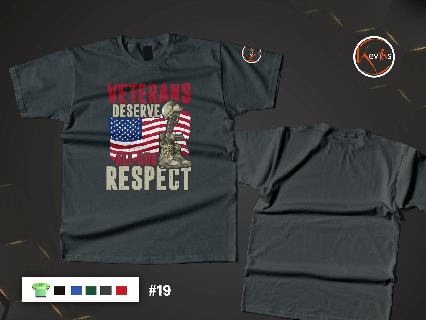 All Our Respect Veterans Tribute Short Sleeve Shirt