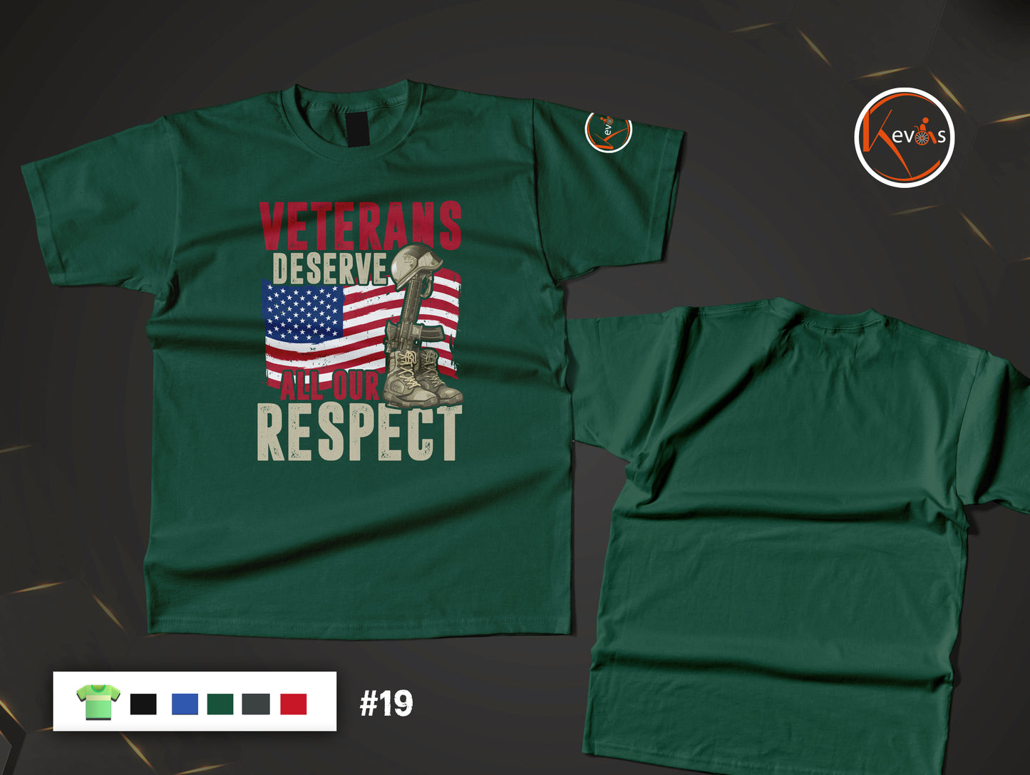 All Our Respect Veterans Tribute Short Sleeve Shirt