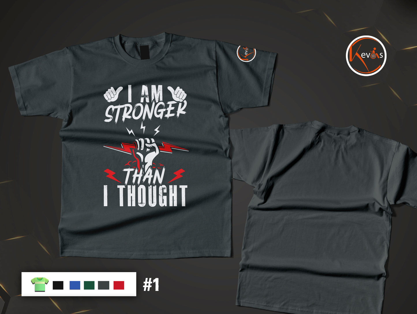 I Am Stronger Than I Thought Motivational Quote Shirt