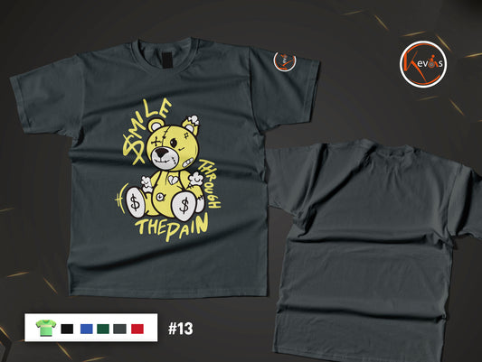 Smile Through the Pain Inspirational Bear Shirt