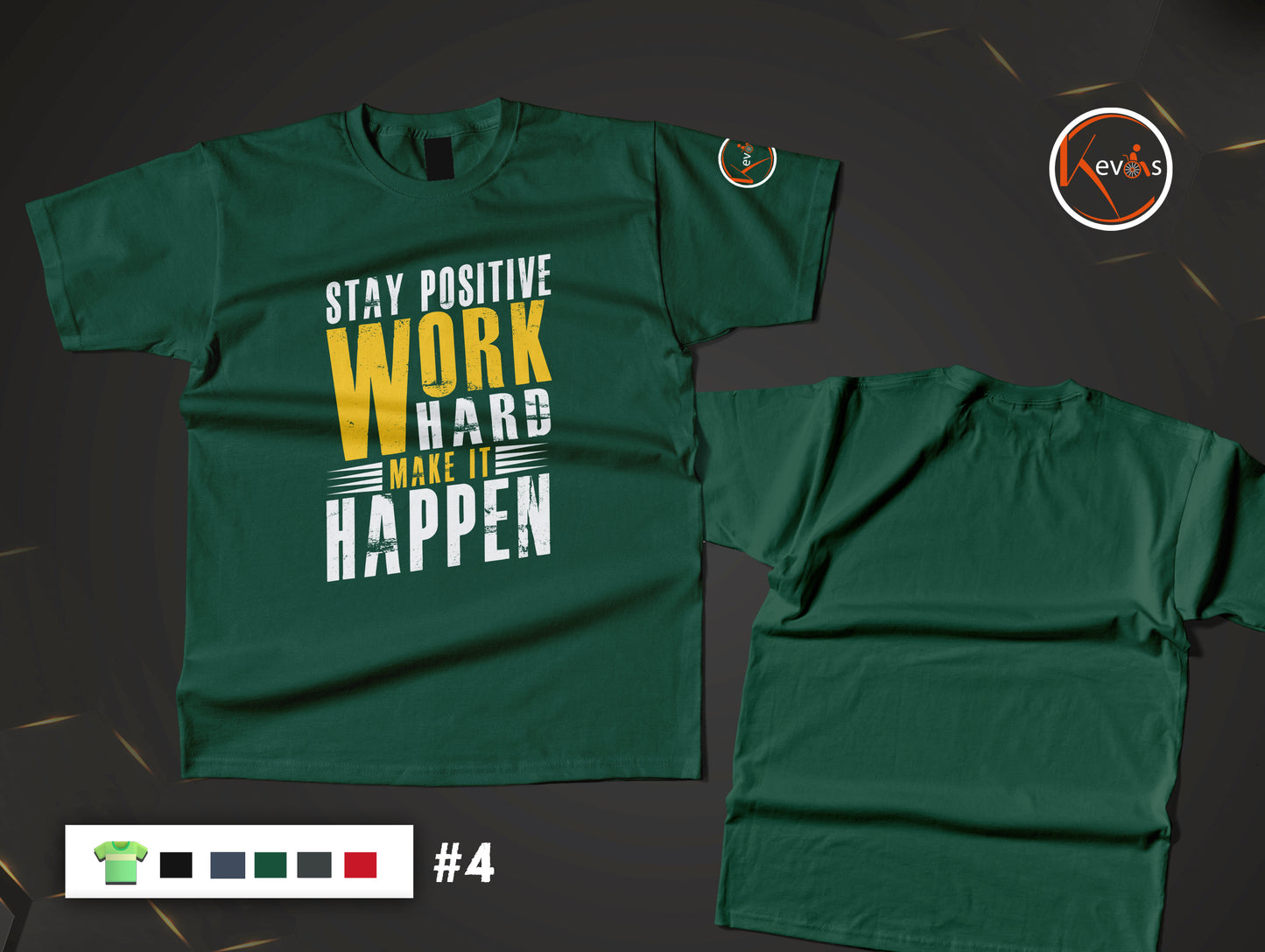 Stay Positive Work Hard Make It Happen Motivational Quote Shirt