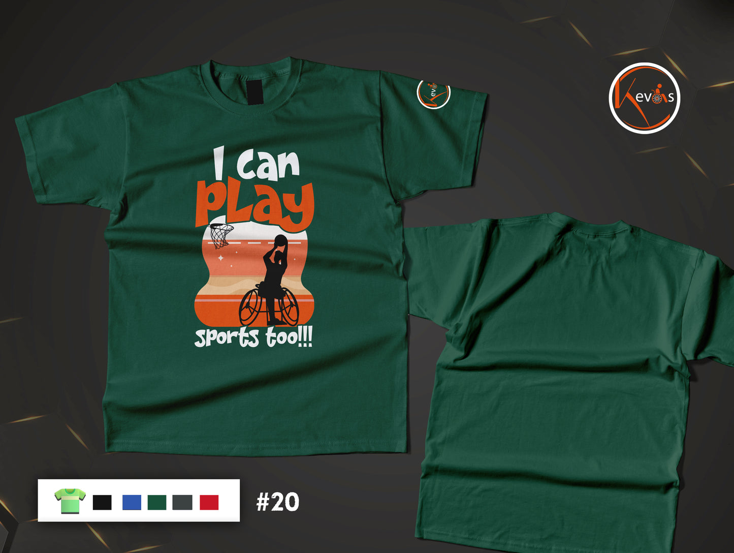 I Can Play Sports Too | Basketball Empowerment Shirt for Disabled Athletes Shirt