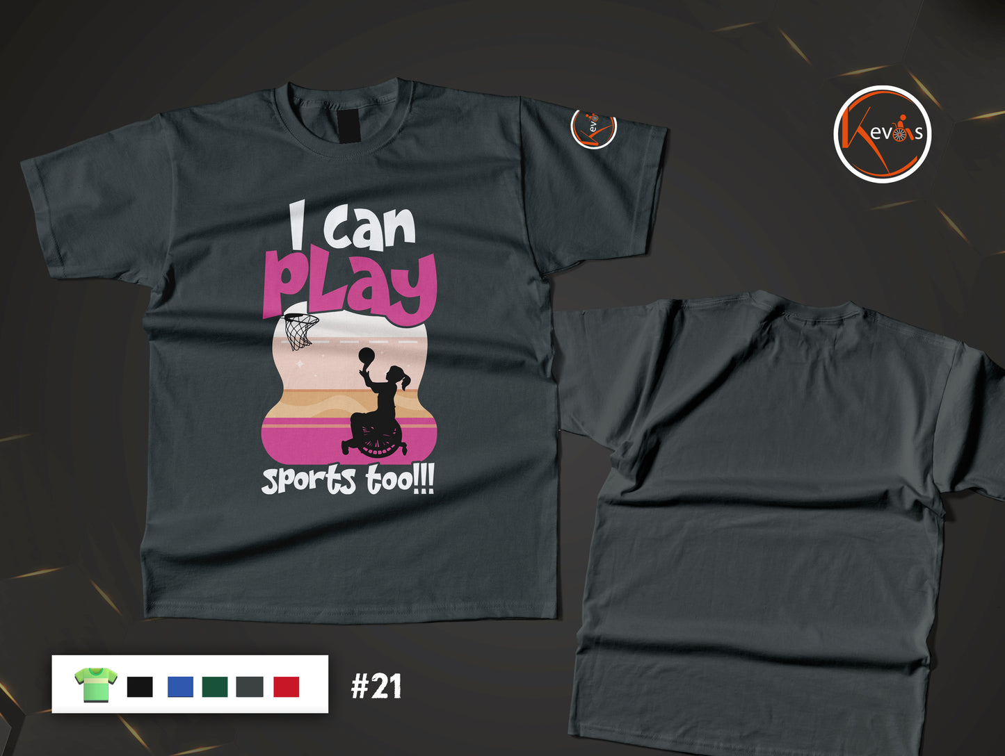 I Can Play Sports Too Adaptive Basketball Player Disable Girl Shirt