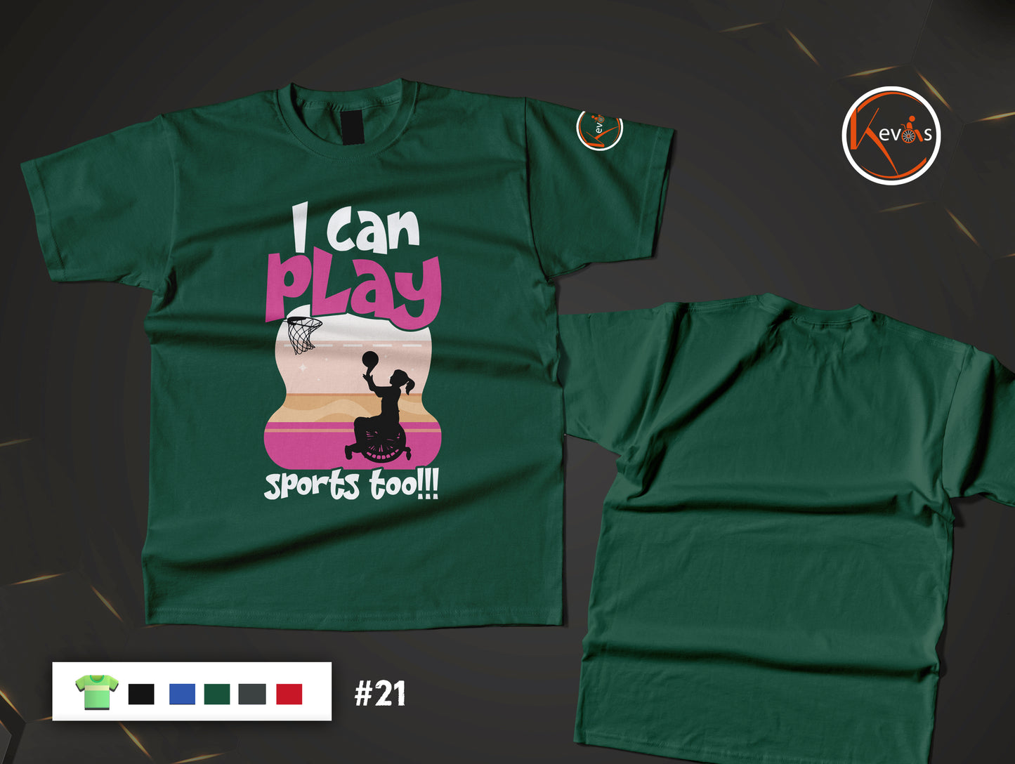 I Can Play Sports Too Adaptive Basketball Player Disable Girl Shirt