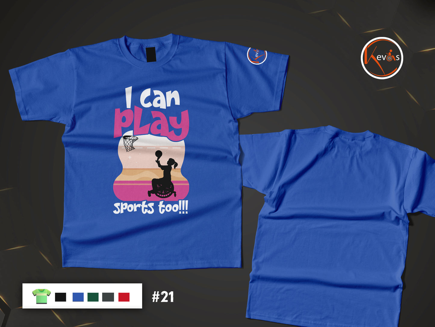 I Can Play Sports Too Adaptive Basketball Player Disable Girl Shirt