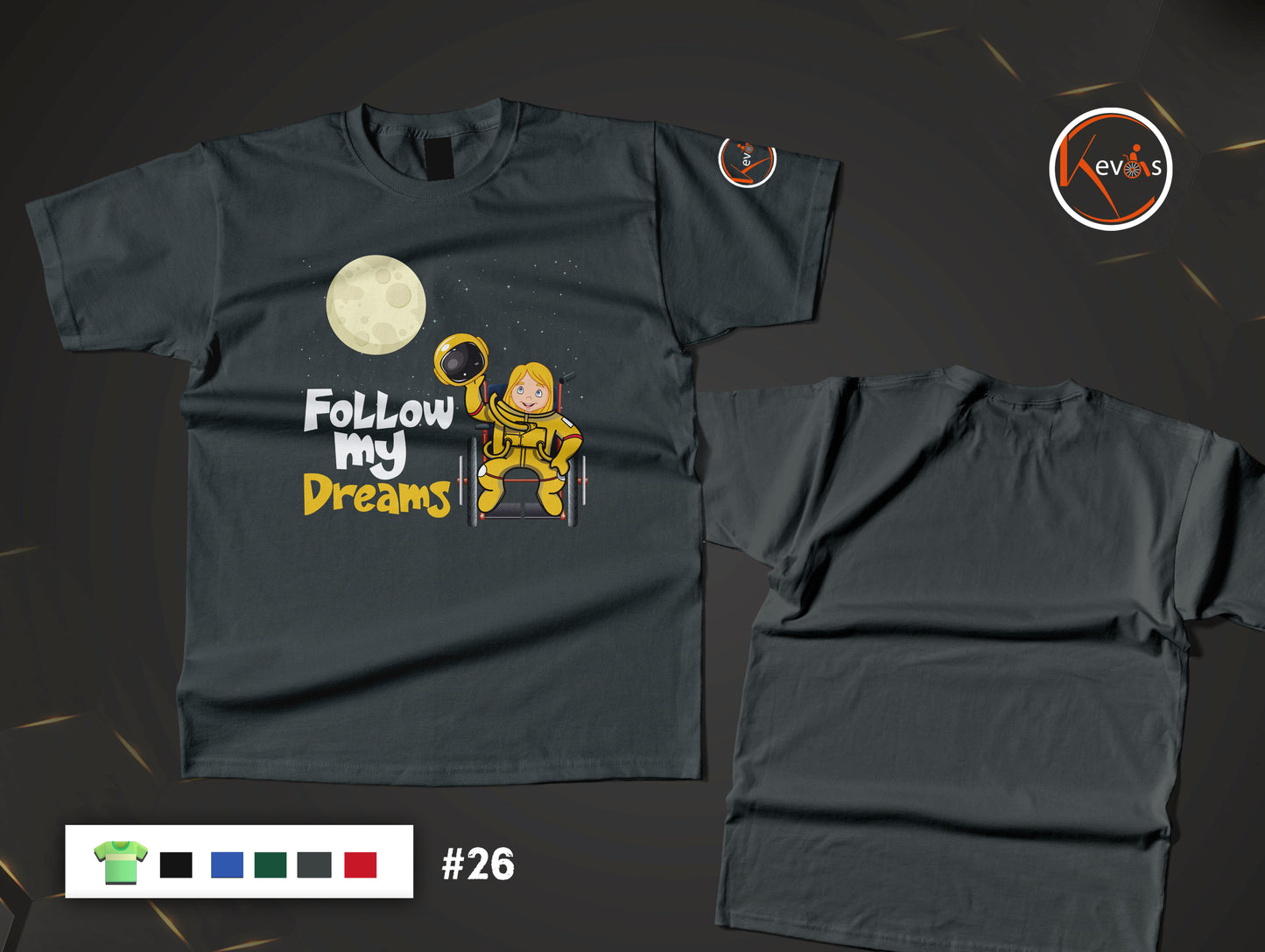 Follow My Dreams Adaptive Astronaut Girl Shirt
