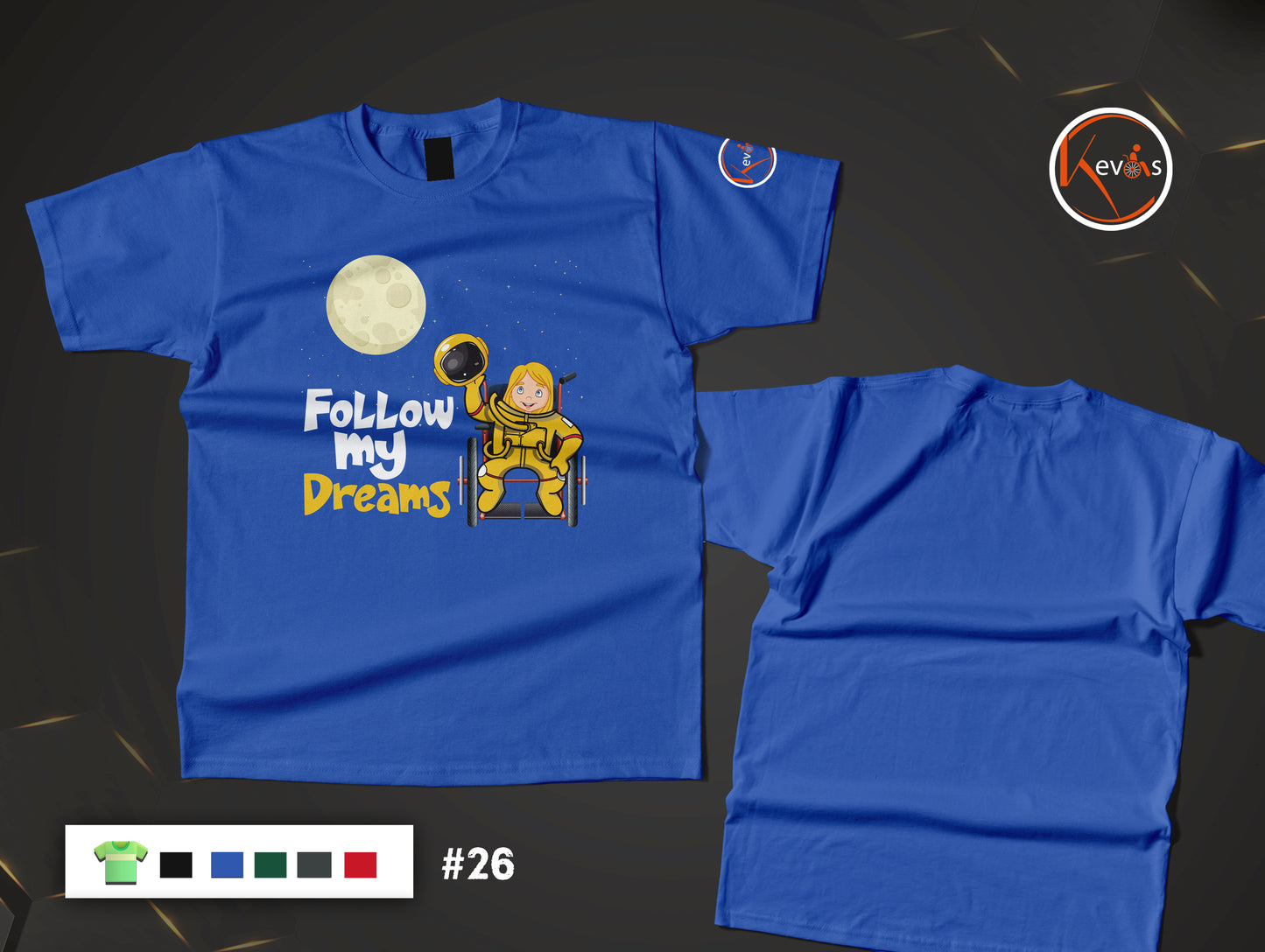 Follow My Dreams Adaptive Astronaut Girl Shirt
