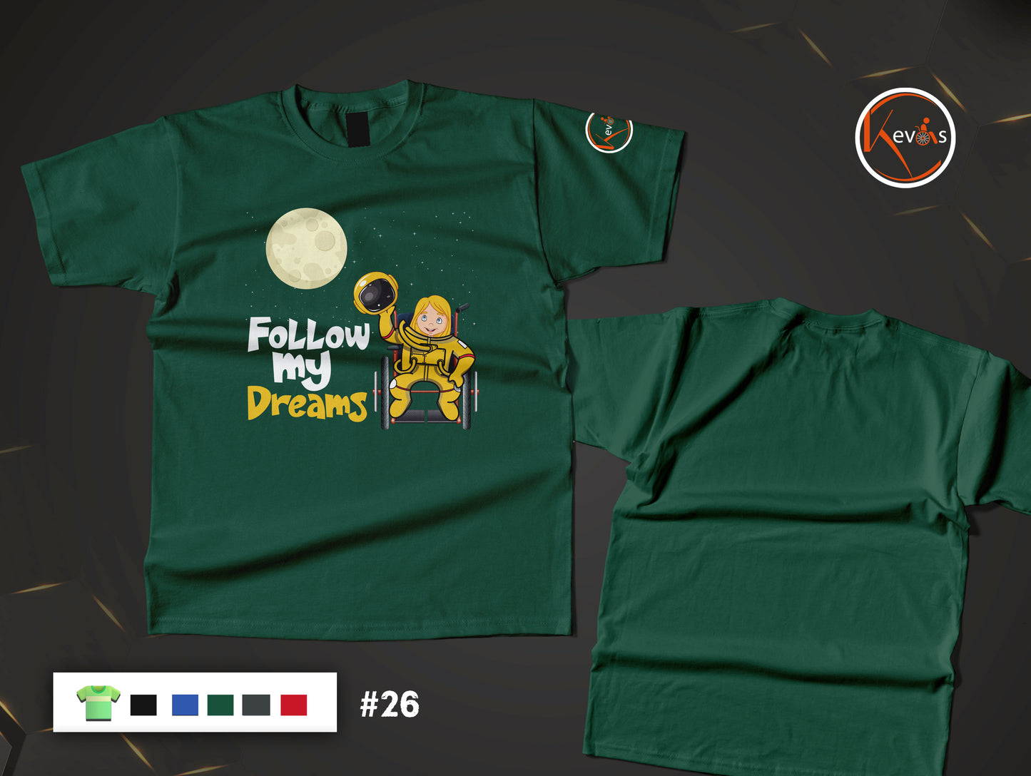 Follow My Dreams Adaptive Astronaut Girl Shirt
