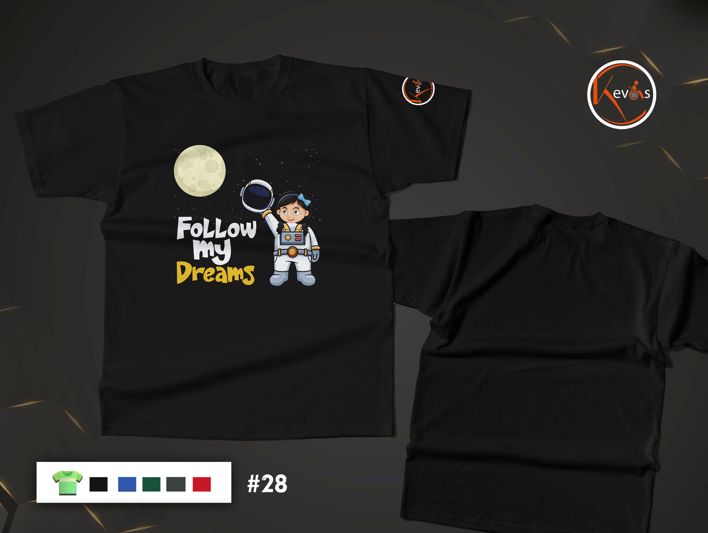 Follow My Dreams Autistic Astronaut Girl Shirt