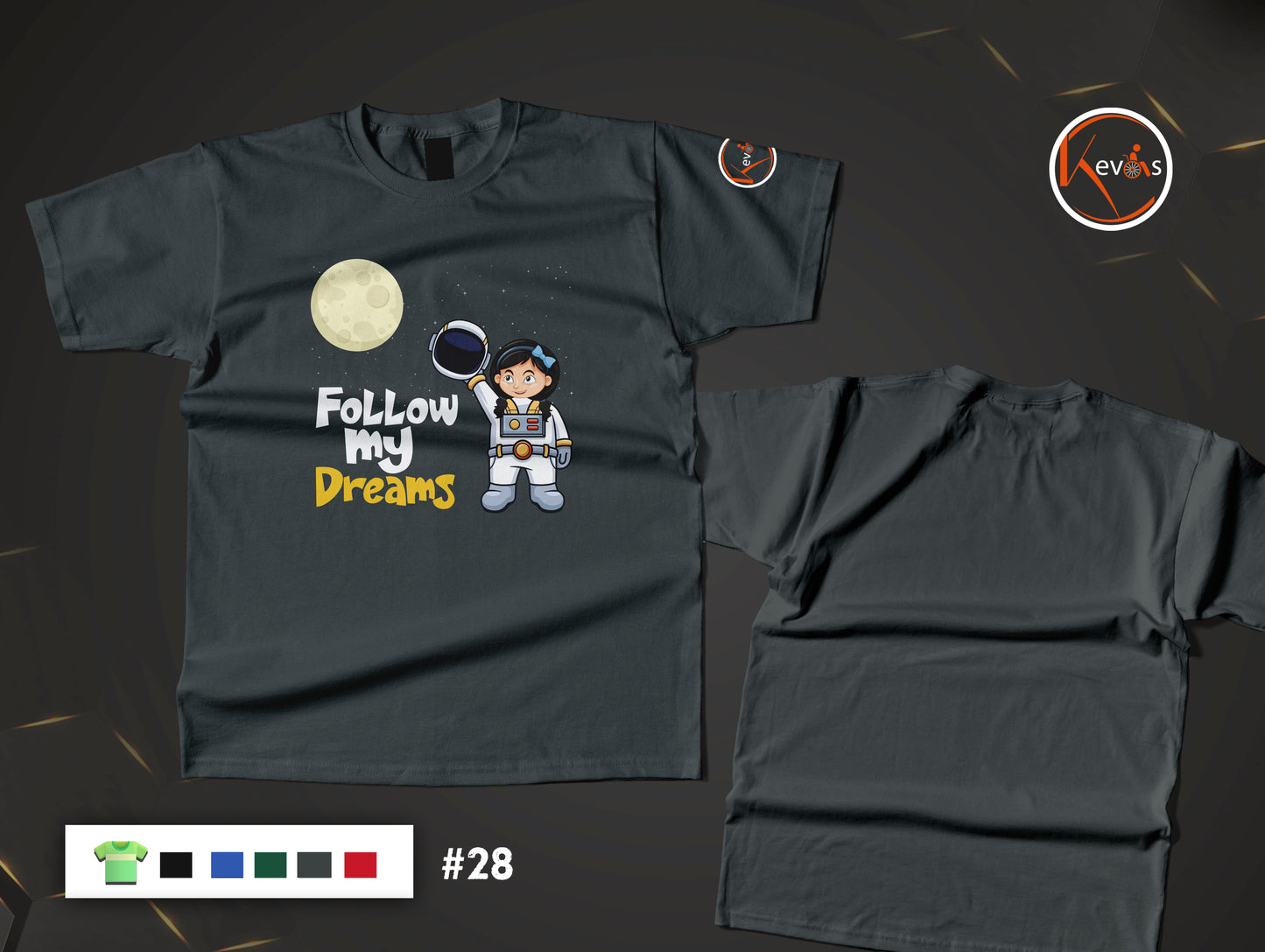 Follow My Dreams Autistic Astronaut Girl Shirt