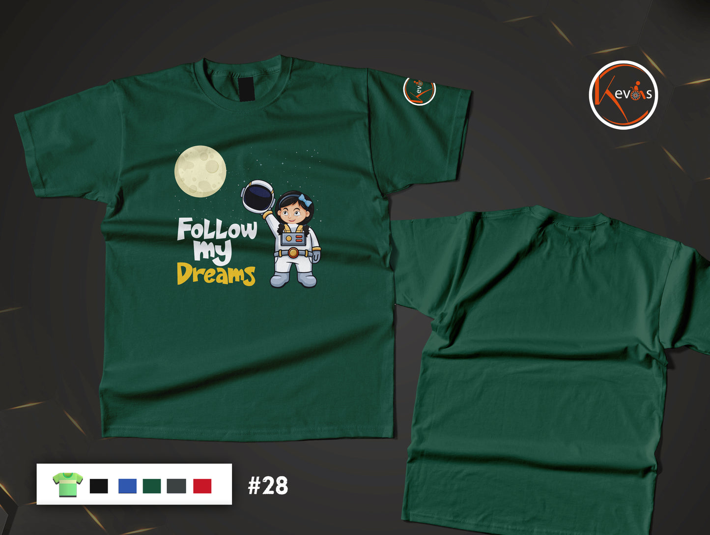 Follow My Dreams Autistic Astronaut Girl Shirt