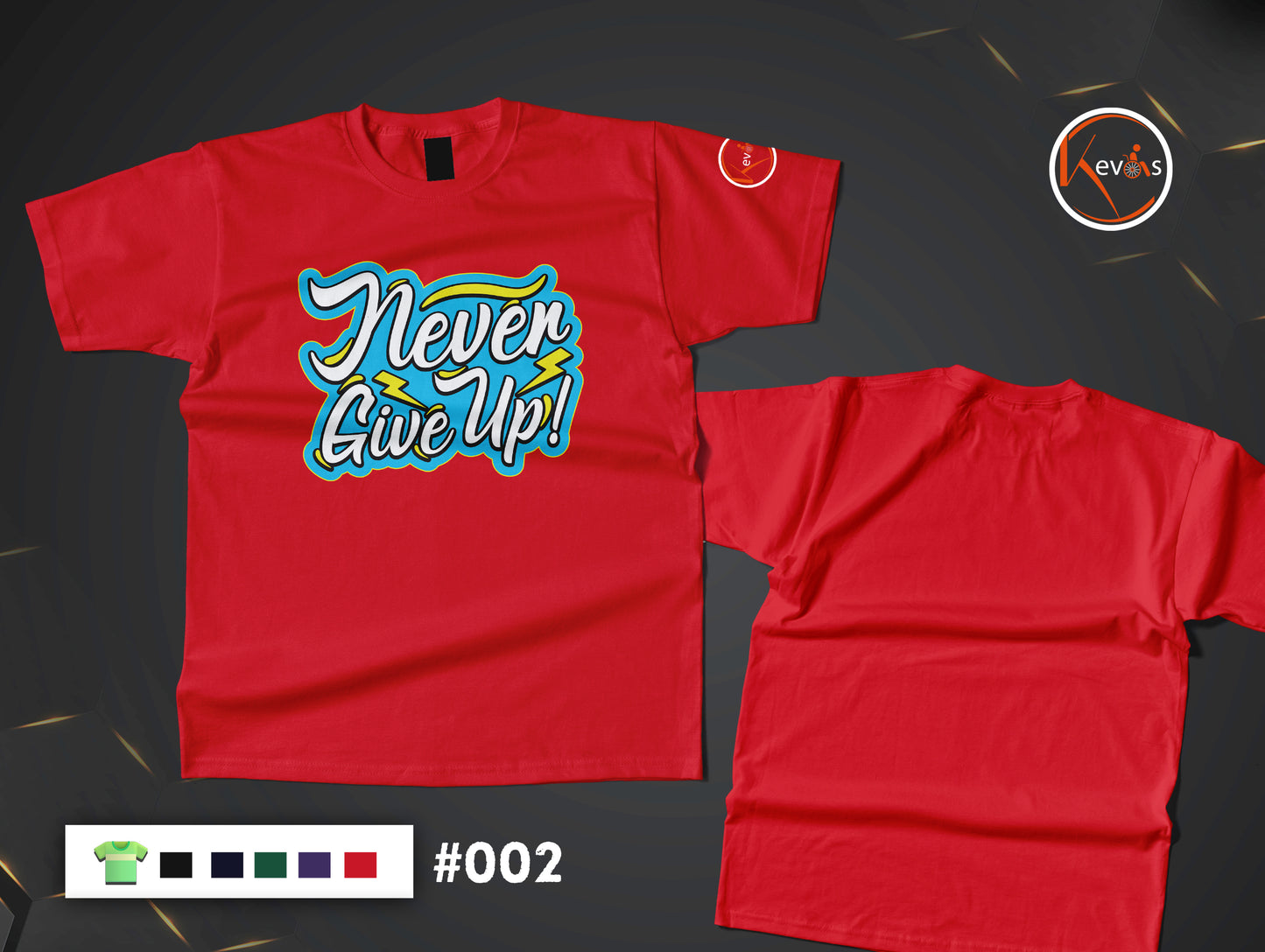 Never Give Up Motivational Quote Shirt for Positive Mindset