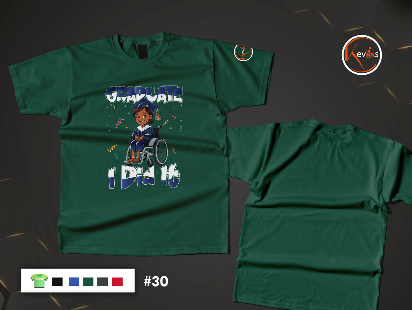 Graduate I Did It Adaptive Girl Graduation Shirt