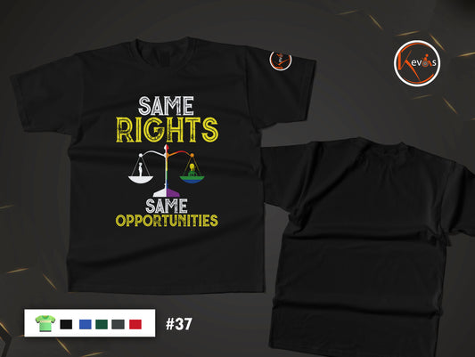 Same Rights Same Opportunities Adaptive & Autistic Boy Human Rights Shirt