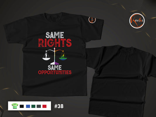 Same Rights Same Opportunities Adaptive & Autistic Man Human Rights Shirt