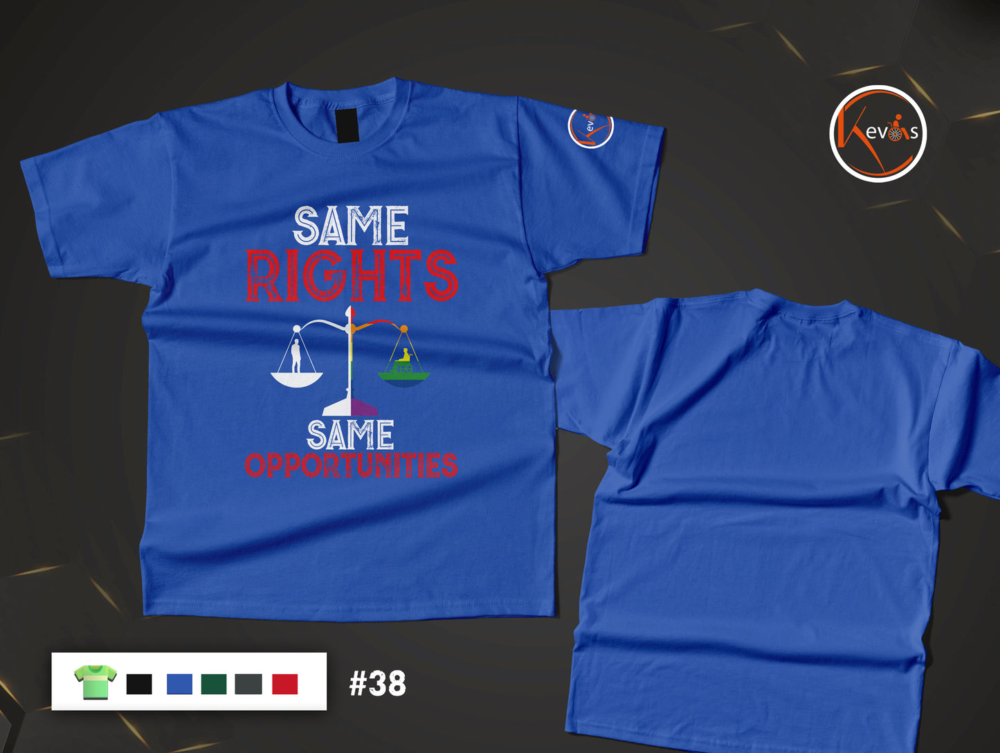 Same Rights Same Opportunities Adaptive & Autistic Man Human Rights Shirt