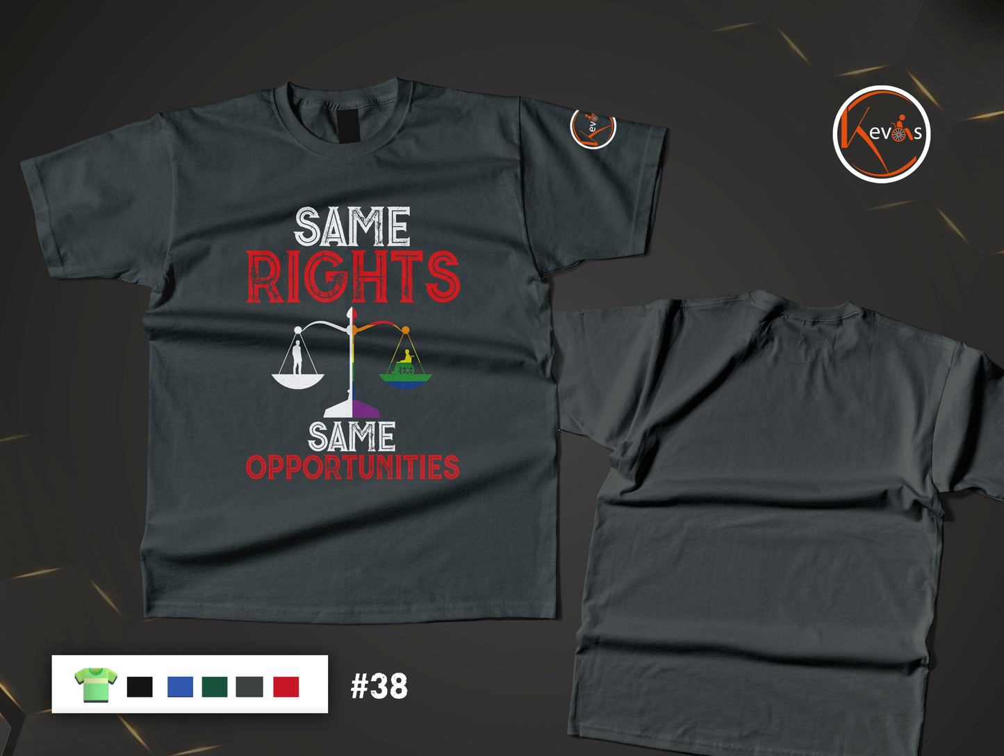 Same Rights Same Opportunities Adaptive & Autistic Man Human Rights Shirt