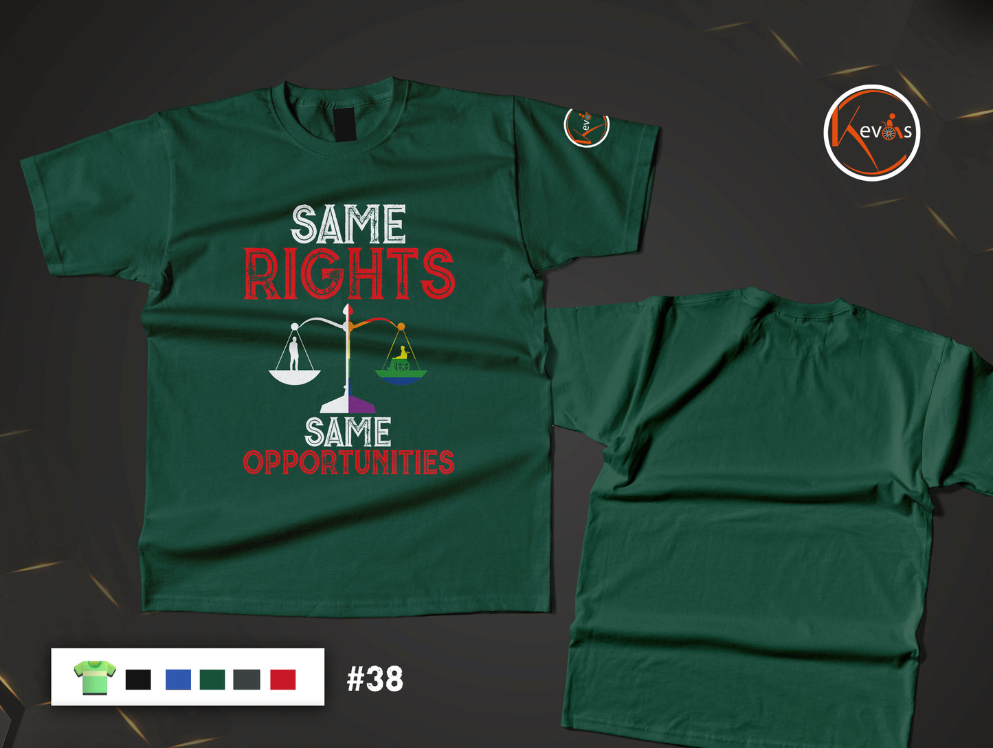 Same Rights Same Opportunities Adaptive & Autistic Man Human Rights Shirt