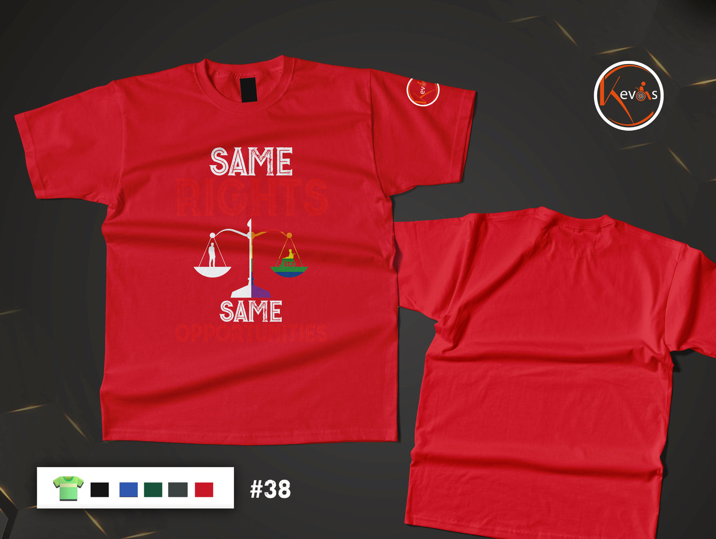 Same Rights Same Opportunities Adaptive & Autistic Man Human Rights Shirt