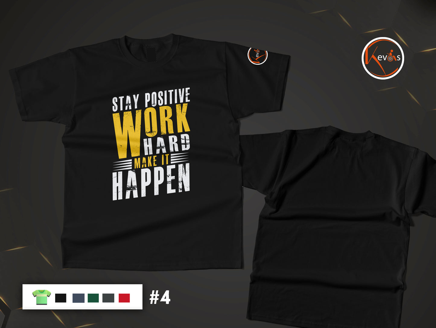 Stay Positive Work Hard Make It Happen Motivational Quote Shirt