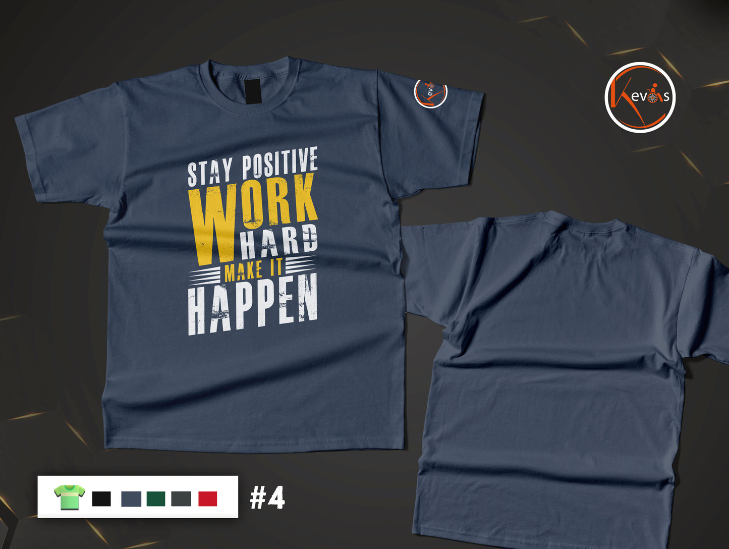 Stay Positive Work Hard Make It Happen Motivational Quote Shirt