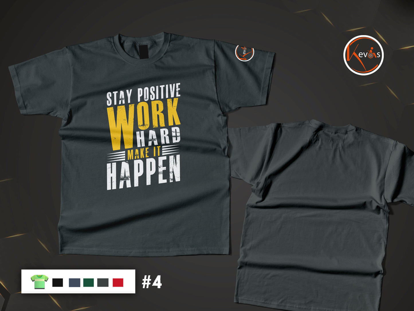 Stay Positive Work Hard Make It Happen Motivational Quote Shirt