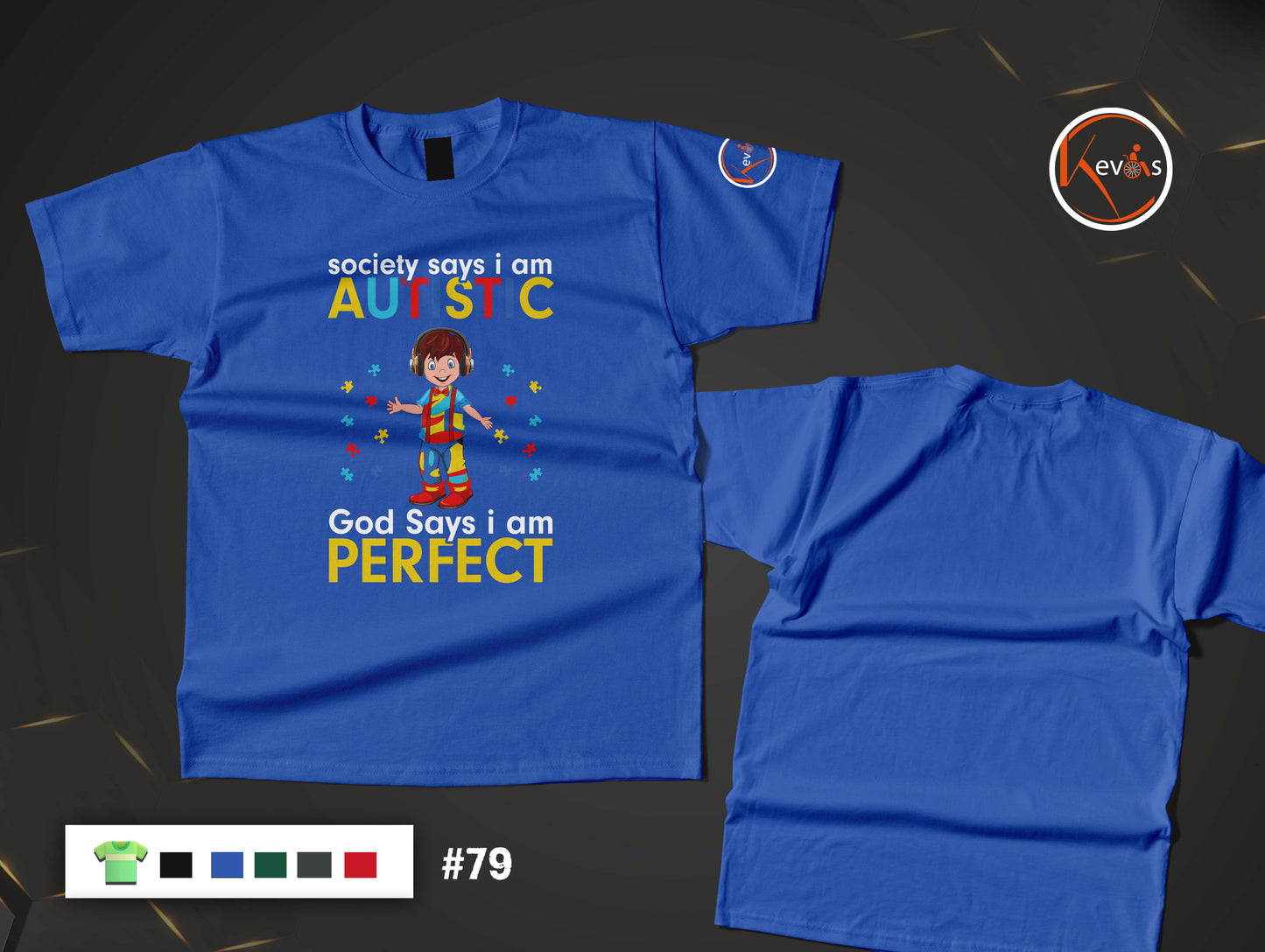 Society Says I Am Autistic God Says I Am Perfect | Autism Boy Shirt