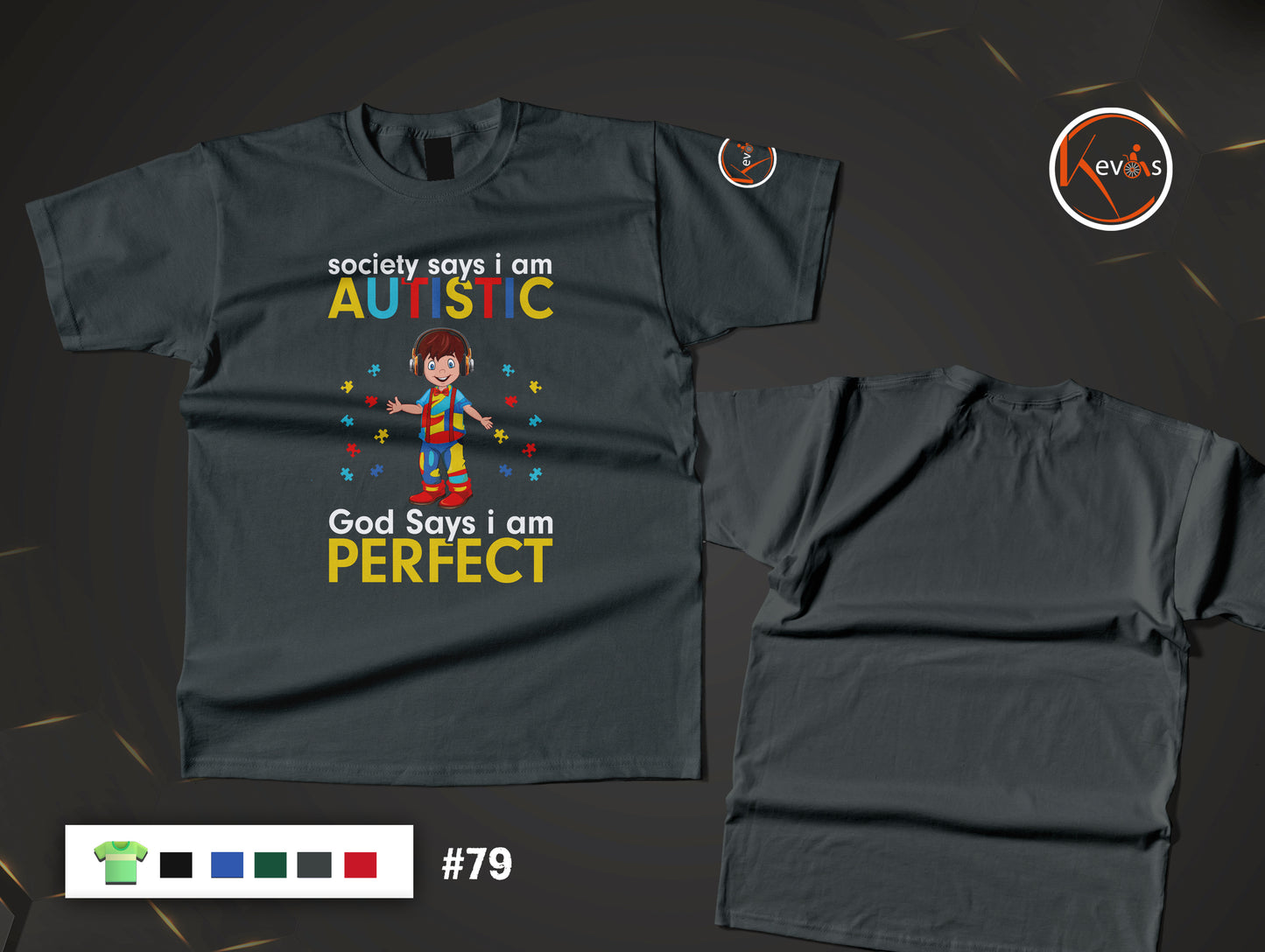 Society Says I Am Autistic God Says I Am Perfect | Autism Boy Shirt