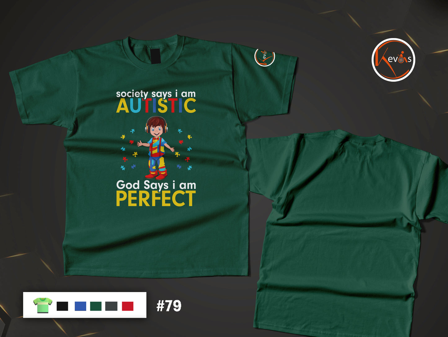 Society Says I Am Autistic God Says I Am Perfect | Autism Boy Shirt