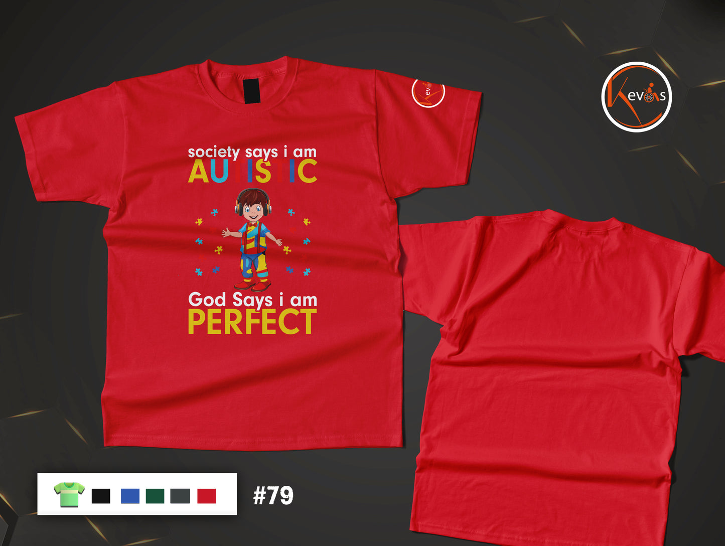 Society Says I Am Autistic God Says I Am Perfect | Autism Boy Shirt