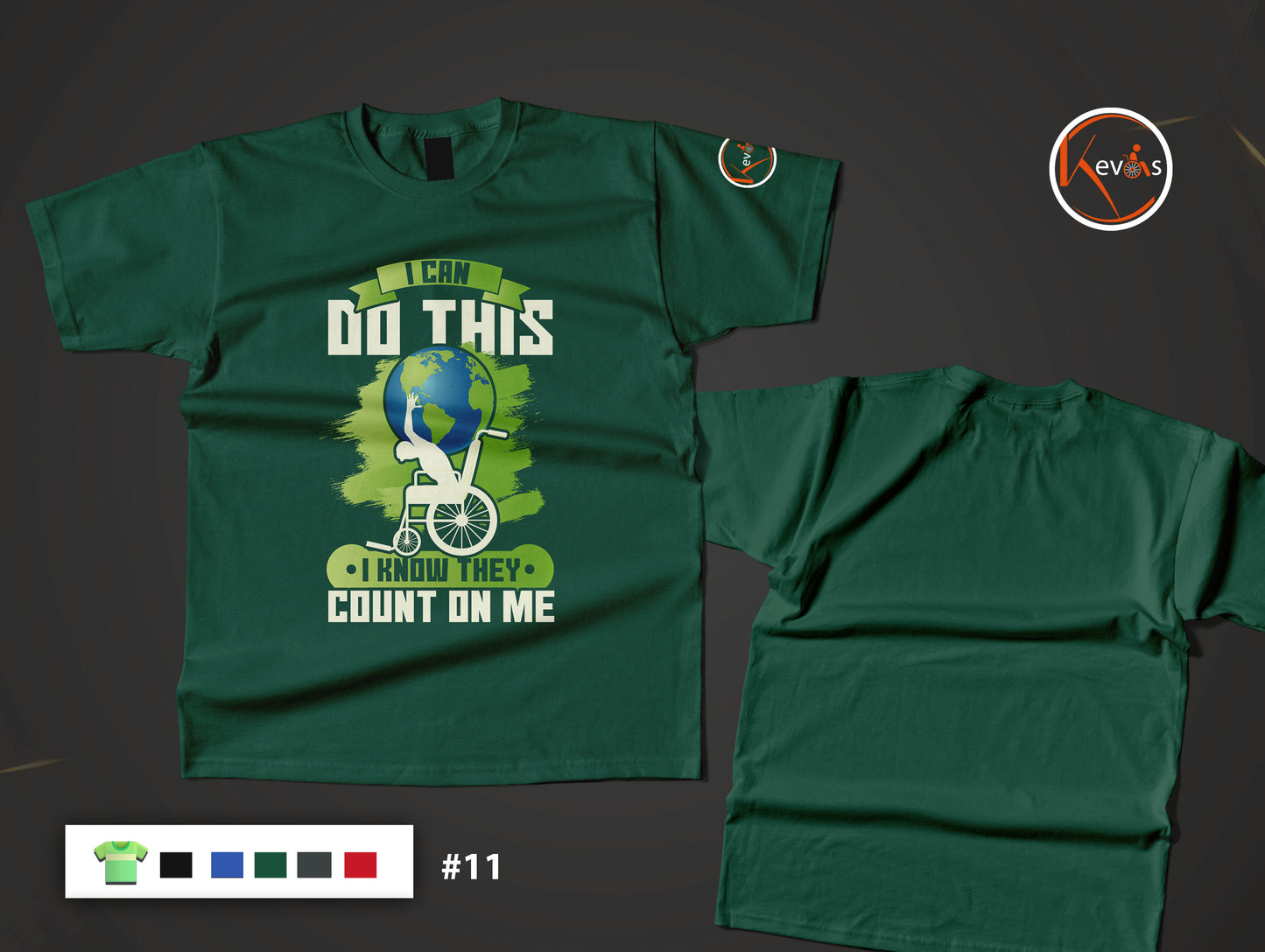 I Can Do This. I Know They Count On Me. Inspirational Strength T-Shirt