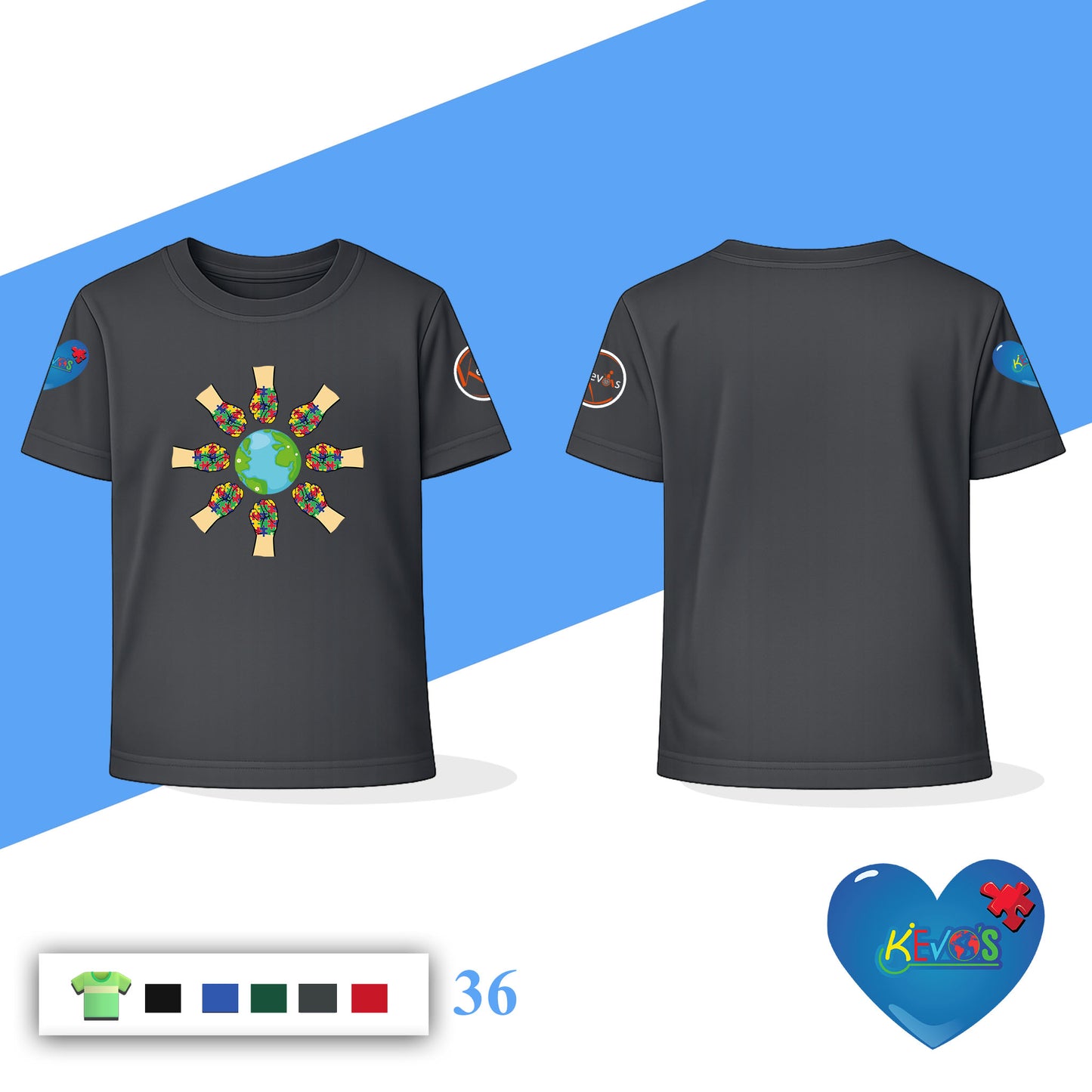 Autism Power Unity Shirt for Kids | Autism Awareness Tee for Children